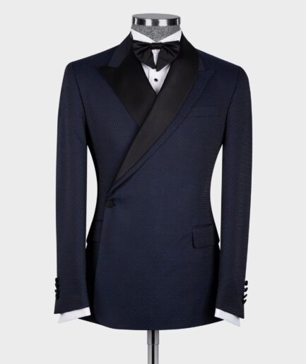 Navy Blue Super Double Breasted Tuxedo