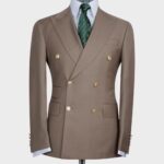 Double Breasted Gold Button Men’s Suit