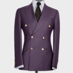 Double Breasted Gold Button Men’s Suit
