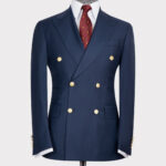 Double Breasted Gold Button Men’s Suit