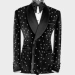 Black-Pearl Velvet Tuxedo