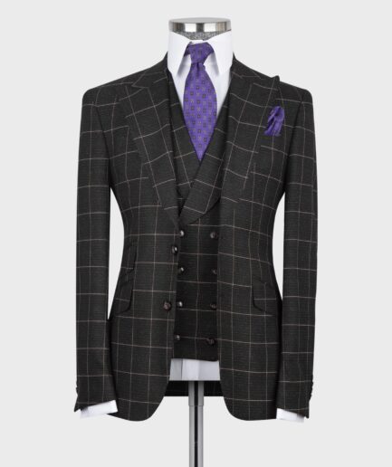 Plaid Suit Black