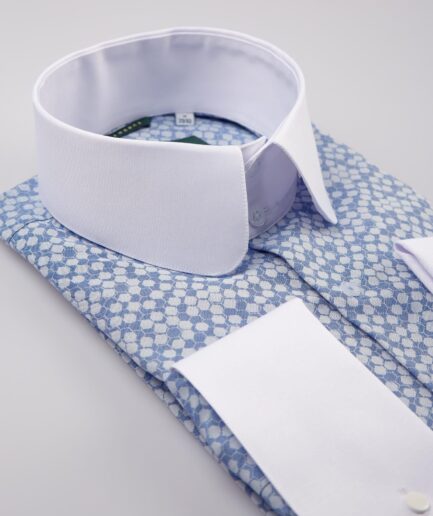 Dotted Shirt Light Blue