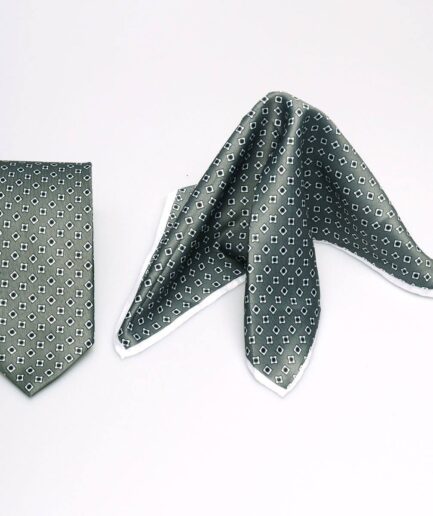 Pocket Square & Ties Combo Green