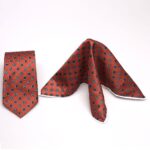 Pocket Square & Ties Combo Red