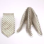 Pocket Square & Ties Combo Cream