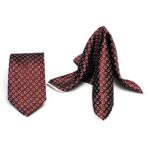 Pocket Square & Ties Combo Red