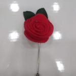 Flower Lapel Pin Red