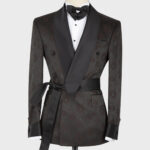 Belted Tuxedo Black and Brown