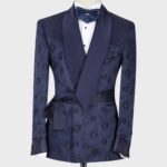 Belted Tuxedo Navy Blue