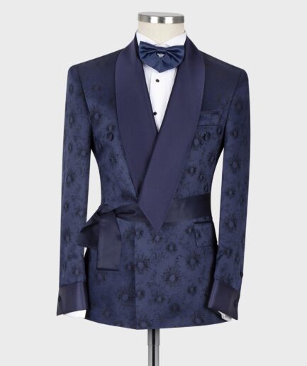 Belted Tuxedo Navy Blue