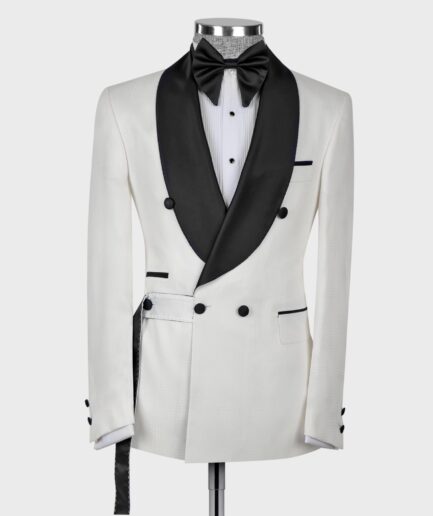 Belt Button Tuxedo White-Black