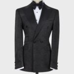 Patterned Tuxedo Black