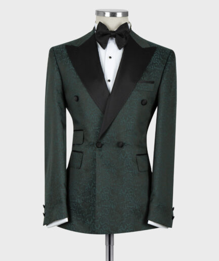 Patterned Tuxedo Green