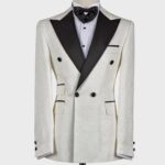 Patterned Tuxedo White