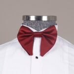 Pointed Collar Bowtie Burgundy