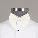 Pointed Collar Bowtie Cream