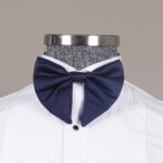 Pointed Collar Bowtie Navyblue