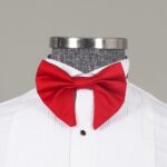 Pointed Collar Bowtie Red
