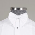 Pointed Collar Bowtie White