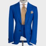 Classic Suit With Vest Blue