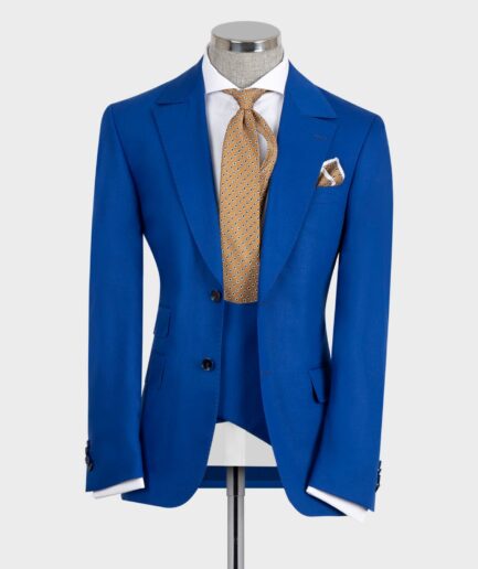 Classic Suit With Vest Blue