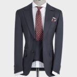 Classic Suit With Vest Grey