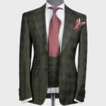 Three Pieces Suit Green