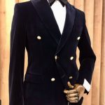 Double Breasted Velvet Suit